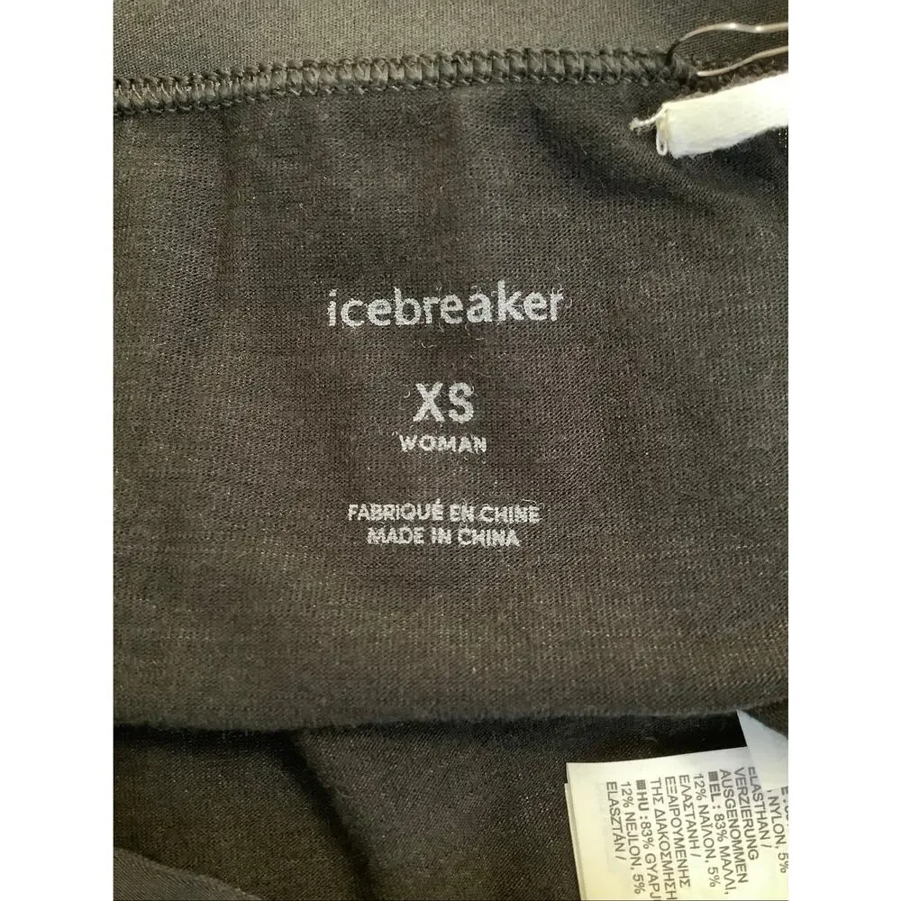 Icebreaker Women's XS Black Merino Blend 150 Siren Bikini Panty C12-8